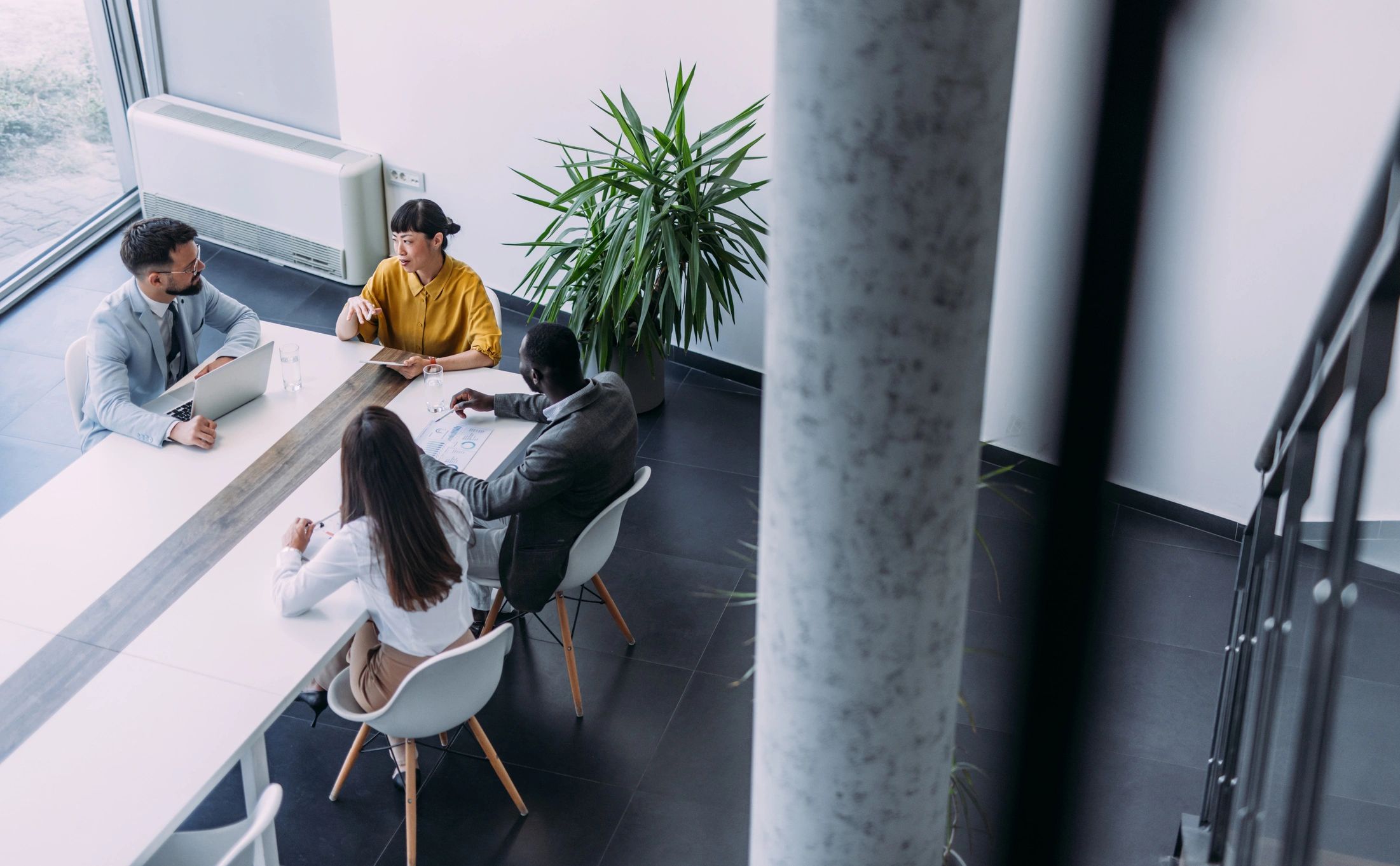 Business team in a collaborative office meeting